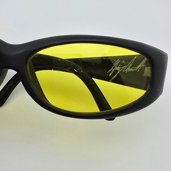 *SOLD* Arnette Catfish Gen 1 Signature Matte Black Frame Yellow Lens Sunglasses - Picture 12 of 13